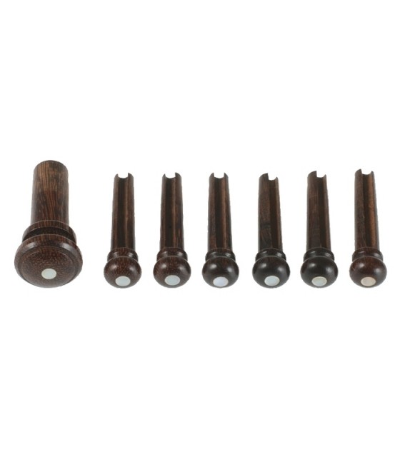 Bridgepins set Indian Rosewood met eindknop