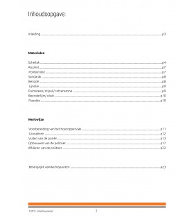 Contents manual French polish