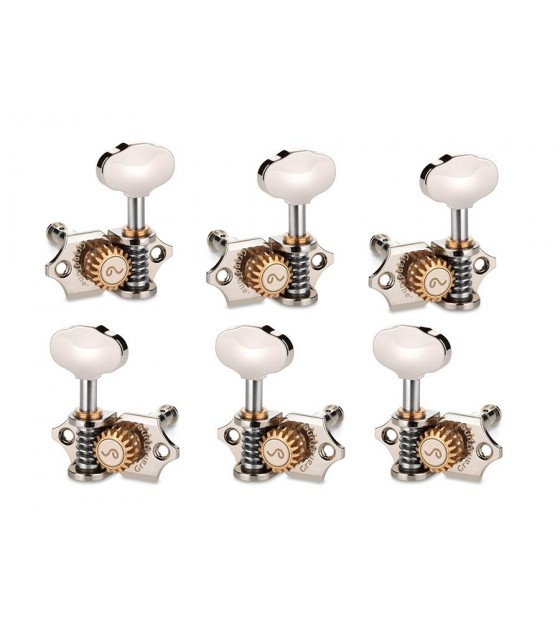 Schaller GrandTune Einzelmaschinenköpfe 3L3R Butterbean