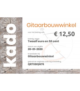 Gitaarbouwwinkel.nl - Geschenkgutschein im Wert von €12,50
