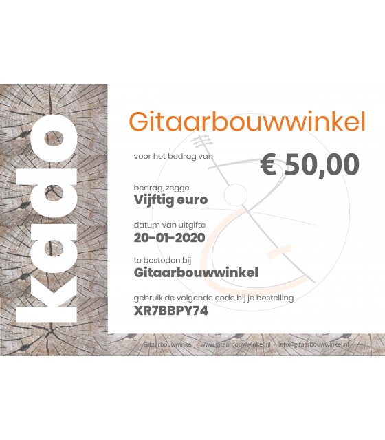 Gift certificate €50,-