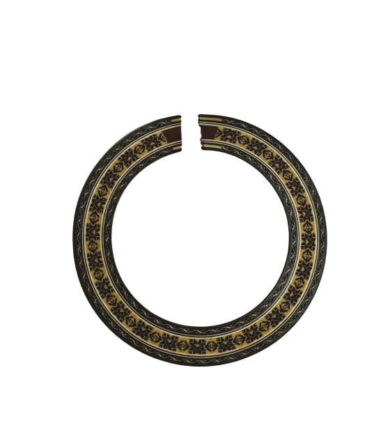 Rosace A4 en placage coloré pour guitare classique