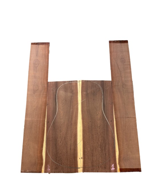 Dos et éclisses Katalox set 1 pour guitare acoustique