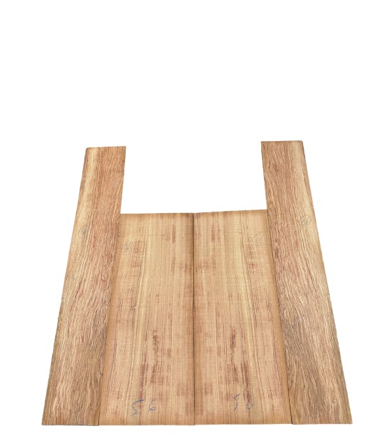 Bubbinga fond et éclisses set 56 pour guitare acoustique