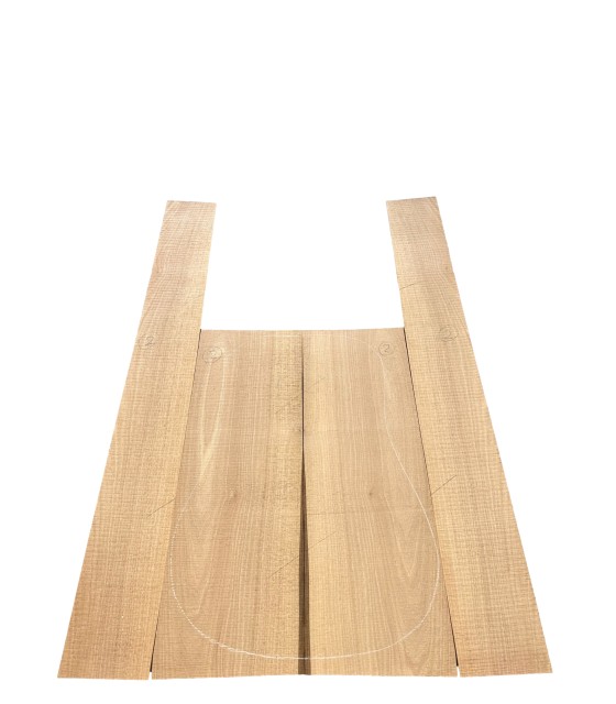 European walnut back and sides set 2 for acoustic guitar