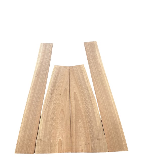 European walnut back and sides set 2 for acoustic guitar