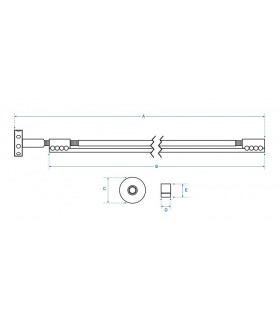 Roue à rayons Truss Rod double action 420 mm