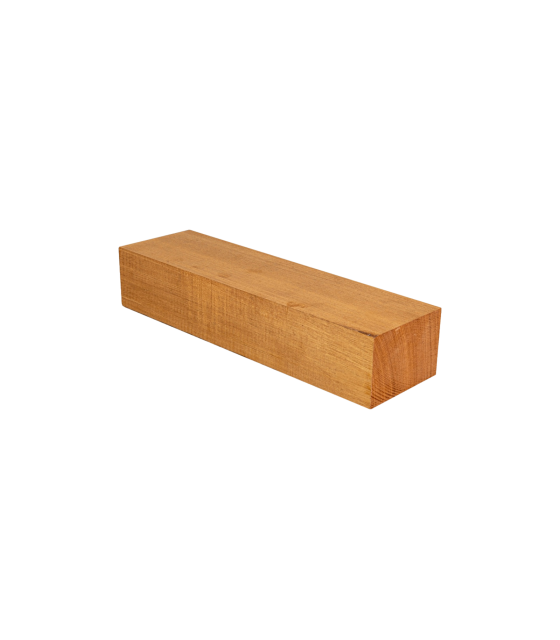 Bloc de talon en acajou du Honduras pour fabriquer un talon de guitare.