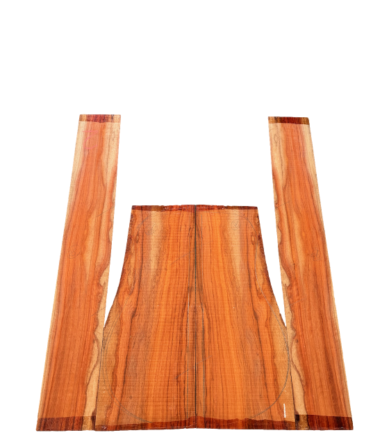 Padouk Bariolé Back and Sides Set 26 for Acoustic Guitar