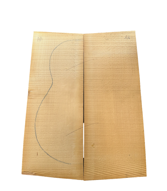 Old European AA spruce top, at least 60 years old, for acoustic guitar.