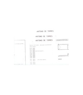 Antonio de Torres Bauzeichnung